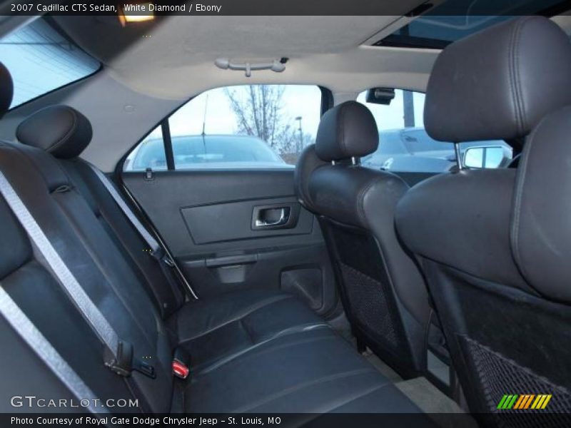 White Diamond / Ebony 2007 Cadillac CTS Sedan