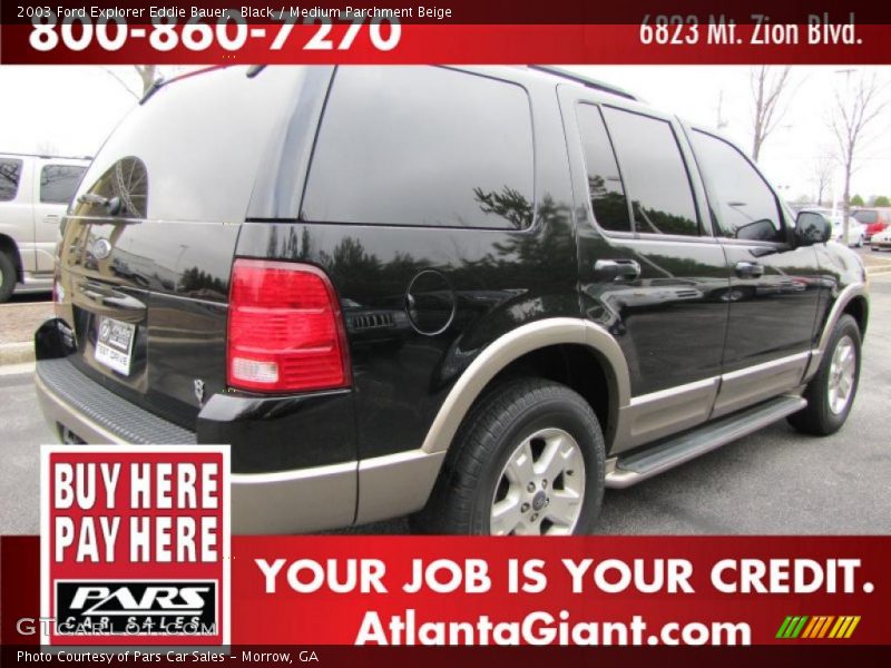 Black / Medium Parchment Beige 2003 Ford Explorer Eddie Bauer
