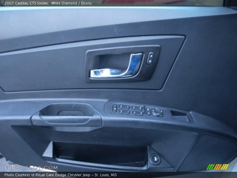 White Diamond / Ebony 2007 Cadillac CTS Sedan