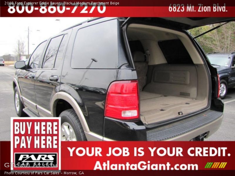 Black / Medium Parchment Beige 2003 Ford Explorer Eddie Bauer