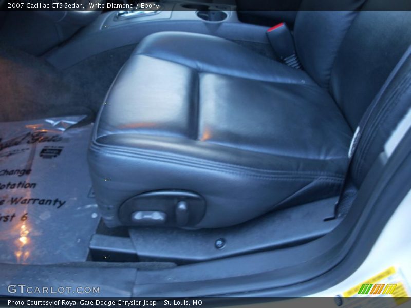 White Diamond / Ebony 2007 Cadillac CTS Sedan