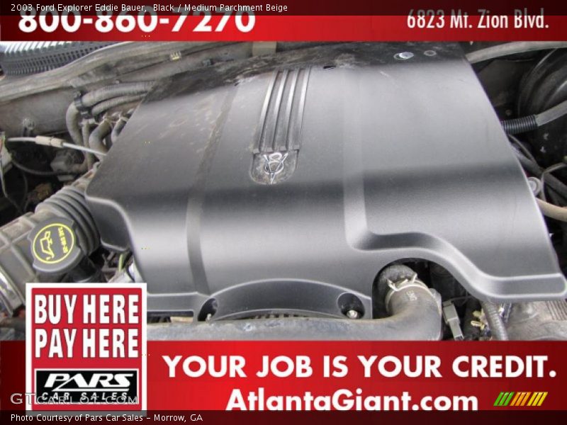 Black / Medium Parchment Beige 2003 Ford Explorer Eddie Bauer