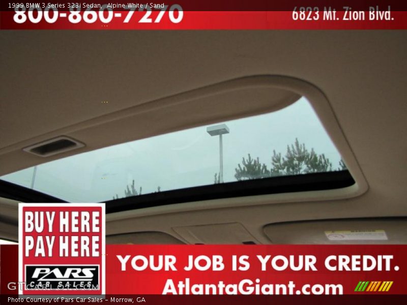 Alpine White / Sand 1999 BMW 3 Series 323i Sedan