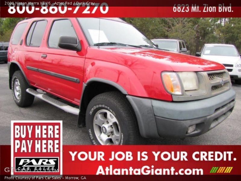 Aztec Red / Dusk Gray 2001 Nissan Xterra XE V6
