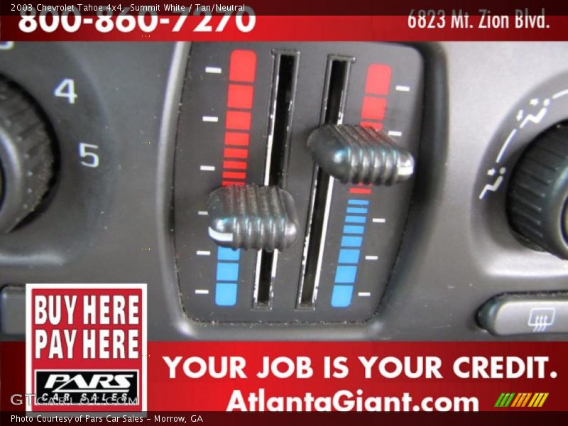 Summit White / Tan/Neutral 2003 Chevrolet Tahoe 4x4