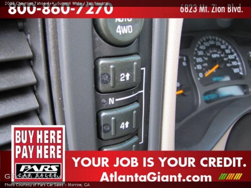 Summit White / Tan/Neutral 2003 Chevrolet Tahoe 4x4