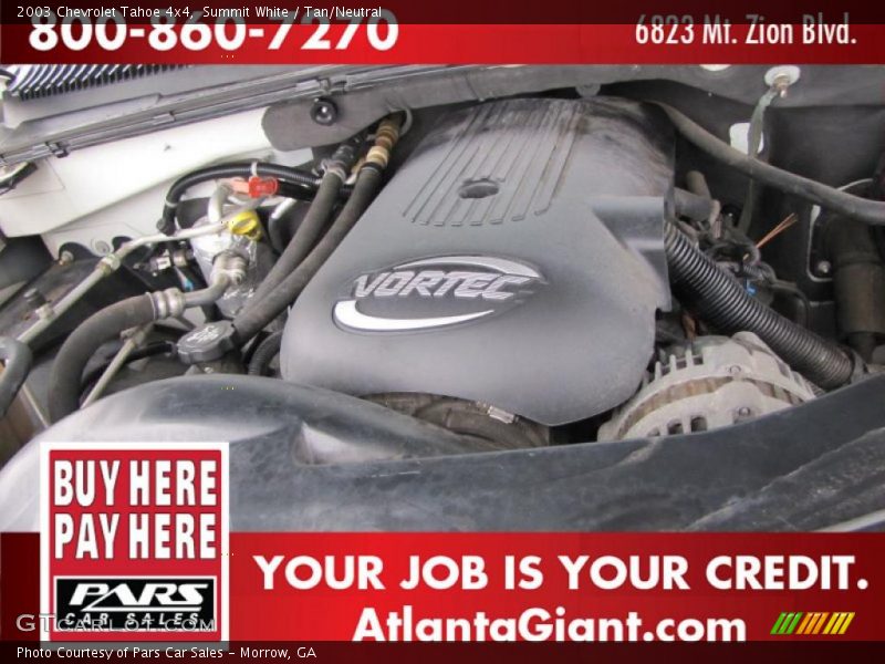 Summit White / Tan/Neutral 2003 Chevrolet Tahoe 4x4