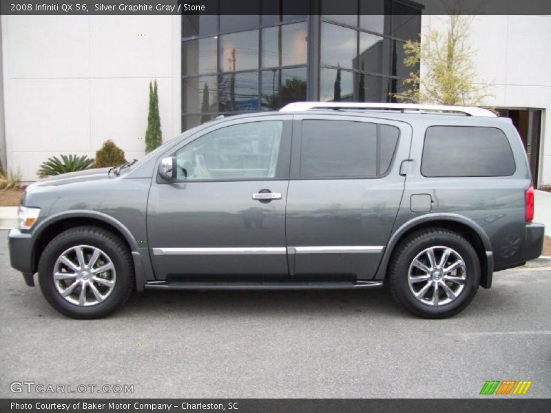 Silver Graphite Gray / Stone 2008 Infiniti QX 56