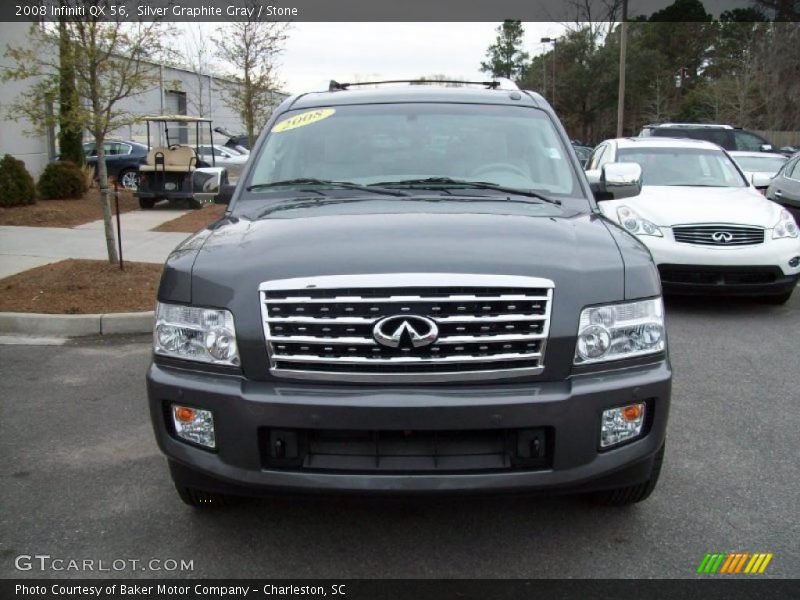 Silver Graphite Gray / Stone 2008 Infiniti QX 56