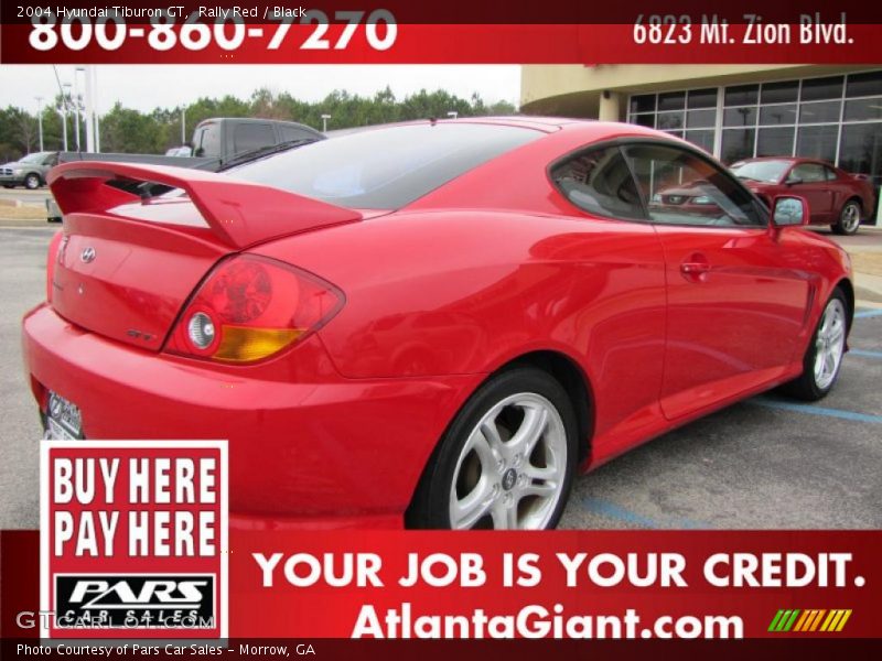 Rally Red / Black 2004 Hyundai Tiburon GT