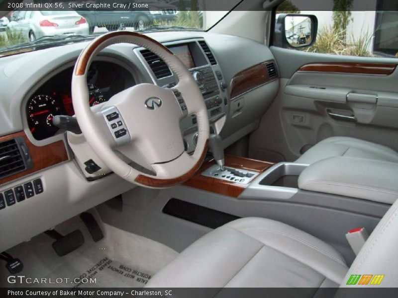 Silver Graphite Gray / Stone 2008 Infiniti QX 56