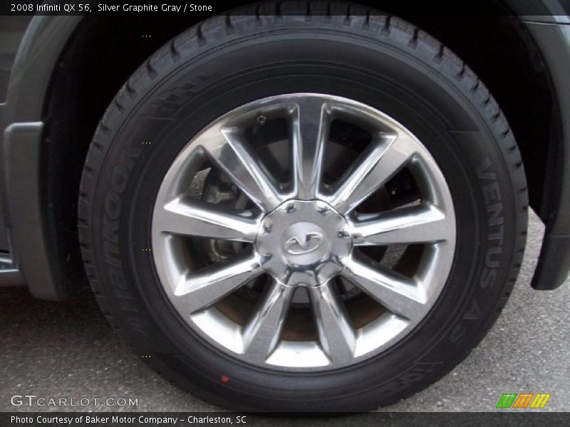 Silver Graphite Gray / Stone 2008 Infiniti QX 56