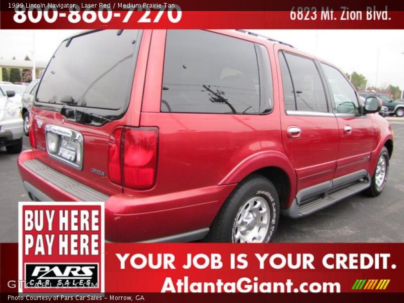 Laser Red / Medium Prairie Tan 1999 Lincoln Navigator