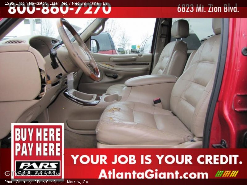 Laser Red / Medium Prairie Tan 1999 Lincoln Navigator