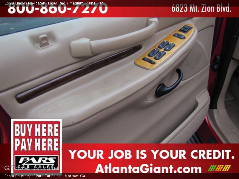 Laser Red / Medium Prairie Tan 1999 Lincoln Navigator