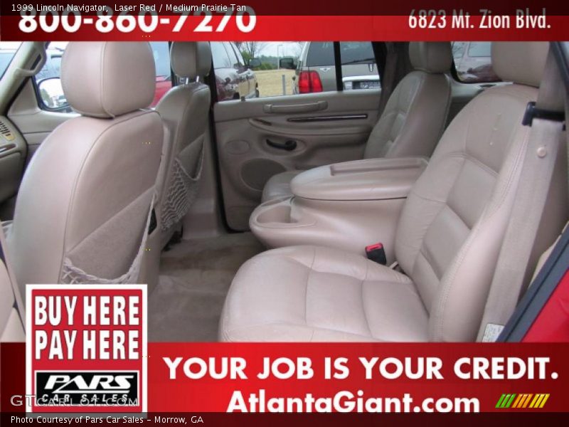 Laser Red / Medium Prairie Tan 1999 Lincoln Navigator