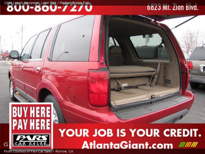 Laser Red / Medium Prairie Tan 1999 Lincoln Navigator