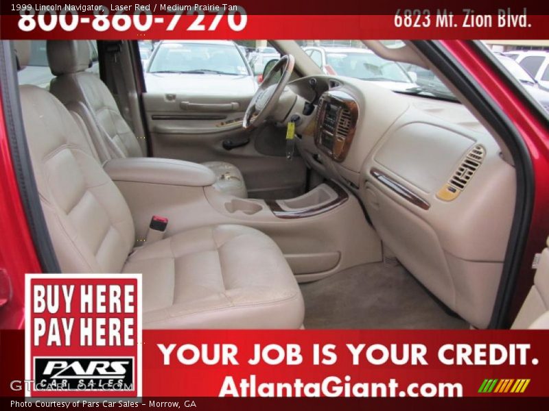 Laser Red / Medium Prairie Tan 1999 Lincoln Navigator