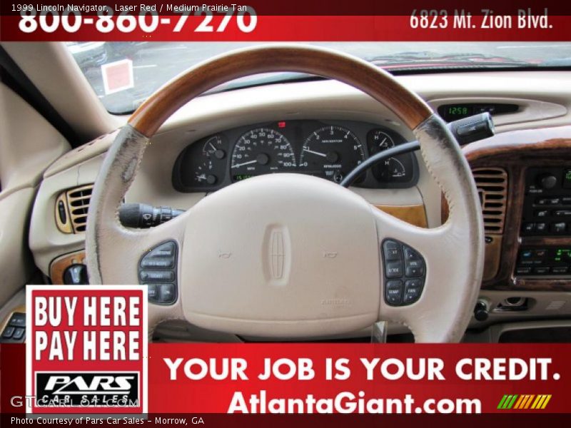 Laser Red / Medium Prairie Tan 1999 Lincoln Navigator