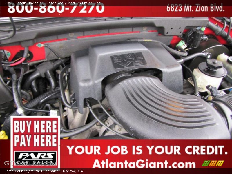 Laser Red / Medium Prairie Tan 1999 Lincoln Navigator