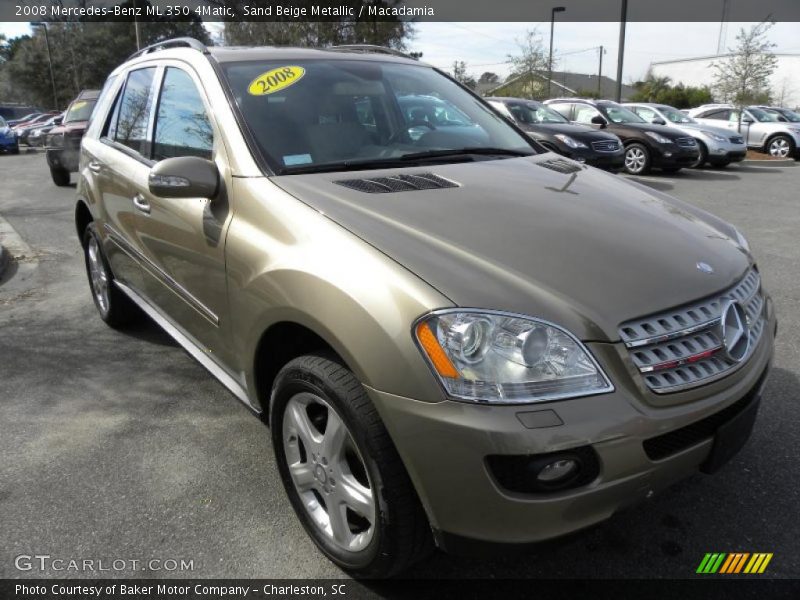 Sand Beige Metallic / Macadamia 2008 Mercedes-Benz ML 350 4Matic