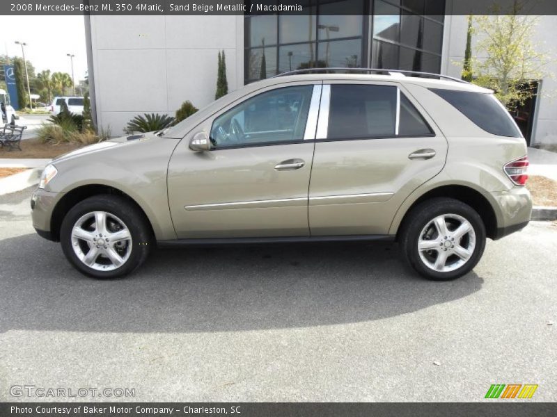 Sand Beige Metallic / Macadamia 2008 Mercedes-Benz ML 350 4Matic
