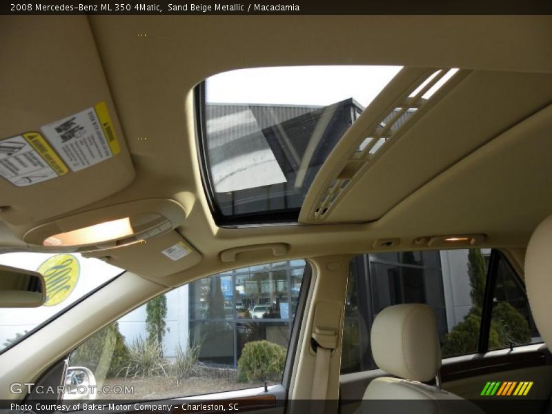Sand Beige Metallic / Macadamia 2008 Mercedes-Benz ML 350 4Matic