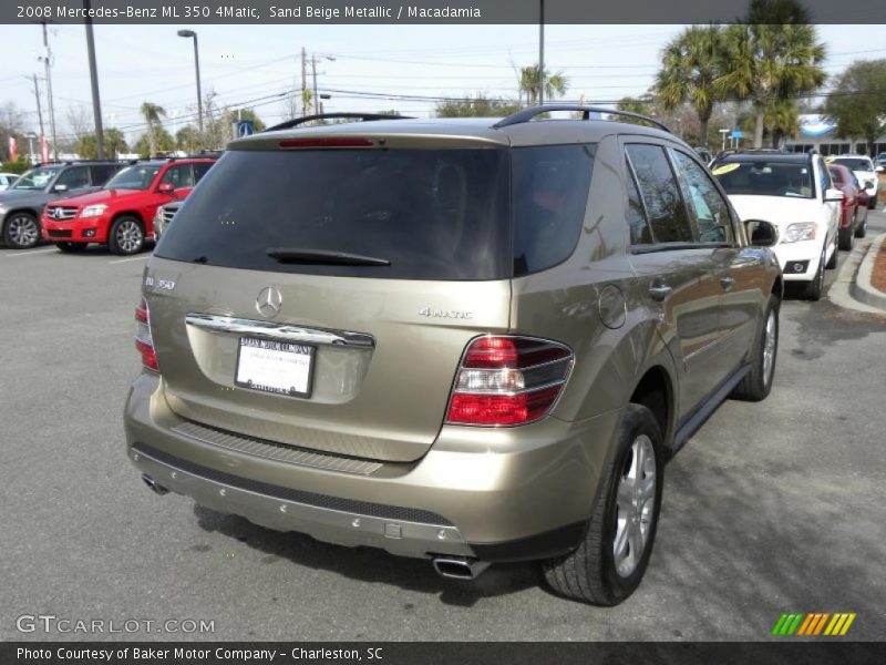 Sand Beige Metallic / Macadamia 2008 Mercedes-Benz ML 350 4Matic