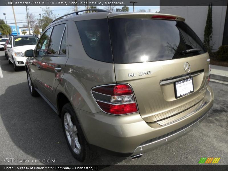 Sand Beige Metallic / Macadamia 2008 Mercedes-Benz ML 350 4Matic