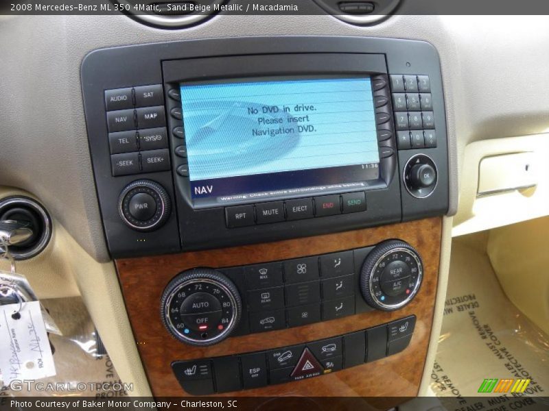 Sand Beige Metallic / Macadamia 2008 Mercedes-Benz ML 350 4Matic