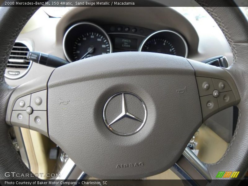 Sand Beige Metallic / Macadamia 2008 Mercedes-Benz ML 350 4Matic