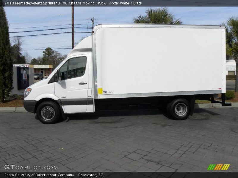 Arctic White / Black 2010 Mercedes-Benz Sprinter 3500 Chassis Moving Truck