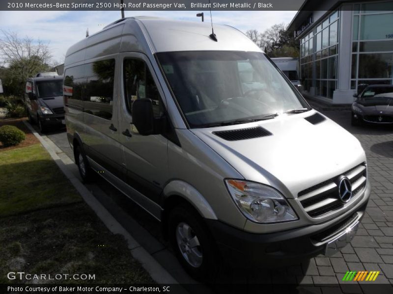 Brilliant Silver Metallic / Black 2010 Mercedes-Benz Sprinter 2500 High Roof Passenger Van