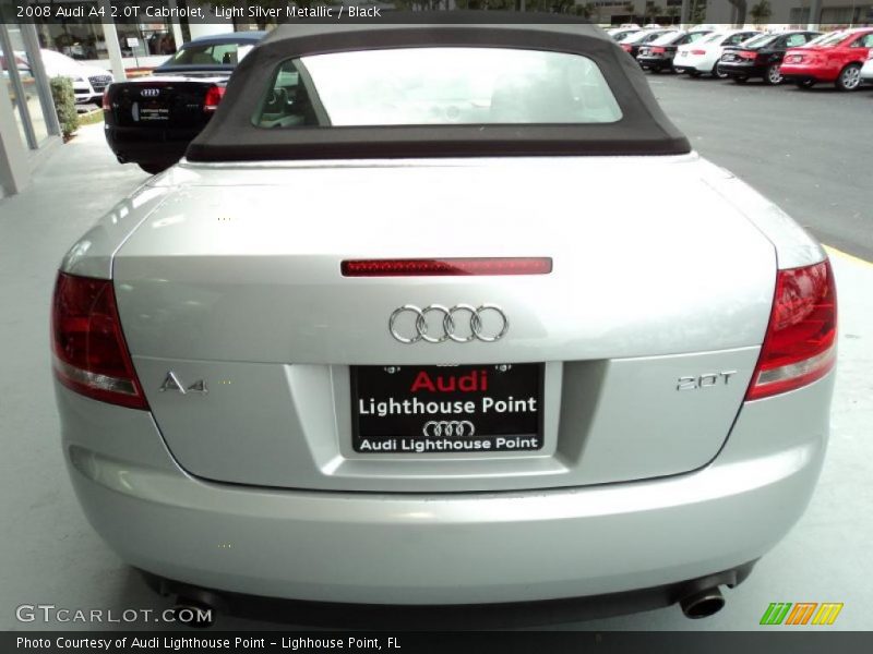 Light Silver Metallic / Black 2008 Audi A4 2.0T Cabriolet