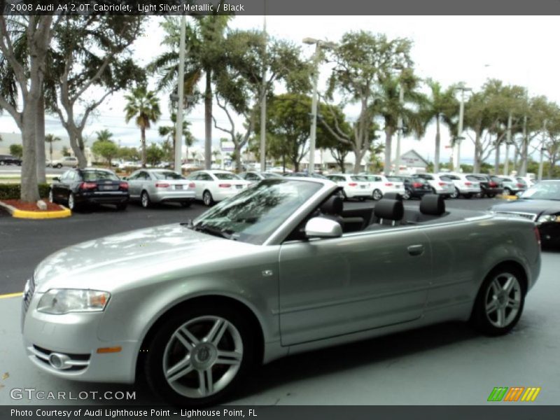 Light Silver Metallic / Black 2008 Audi A4 2.0T Cabriolet