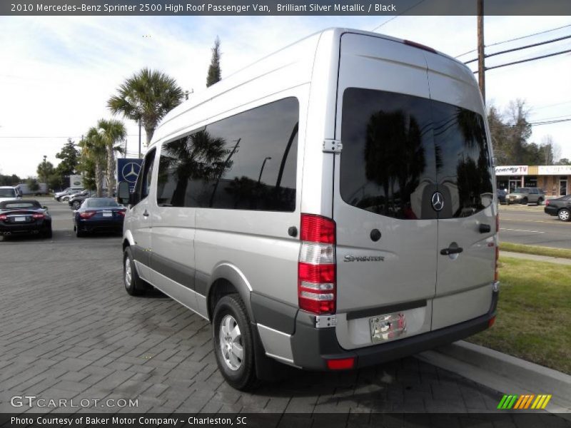 Brilliant Silver Metallic / Black 2010 Mercedes-Benz Sprinter 2500 High Roof Passenger Van