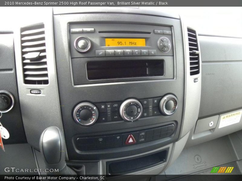 Controls of 2010 Sprinter 2500 High Roof Passenger Van