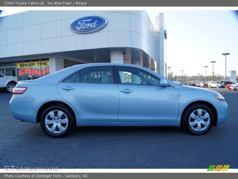 Sky Blue Pearl / Bisque 2009 Toyota Camry LE