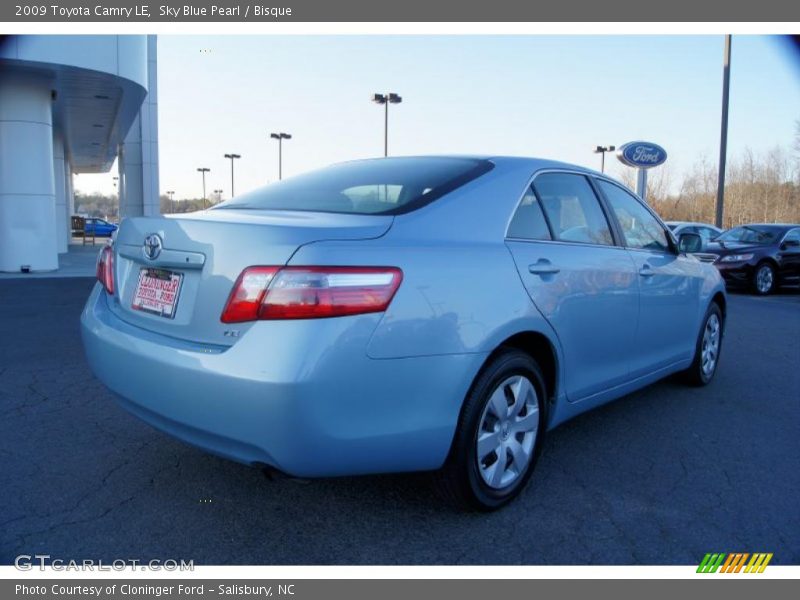 Sky Blue Pearl / Bisque 2009 Toyota Camry LE