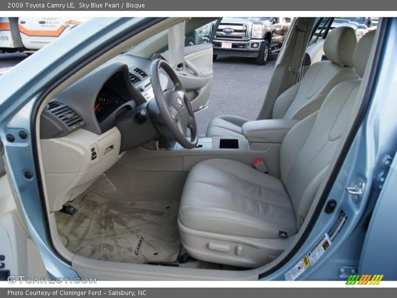 Sky Blue Pearl / Bisque 2009 Toyota Camry LE