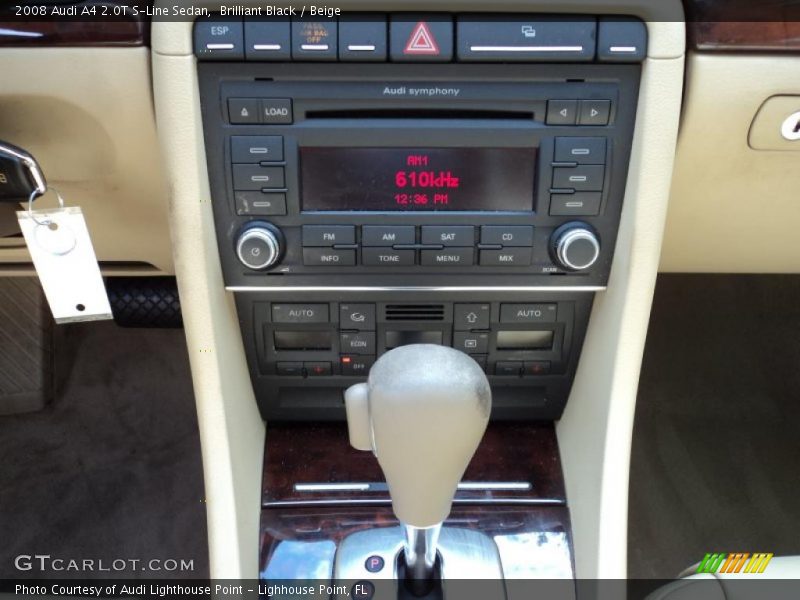 Brilliant Black / Beige 2008 Audi A4 2.0T S-Line Sedan