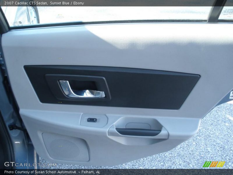 Sunset Blue / Ebony 2007 Cadillac CTS Sedan