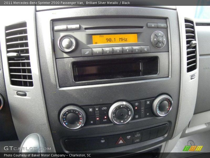 Controls of 2011 Sprinter 2500 Passenger Van