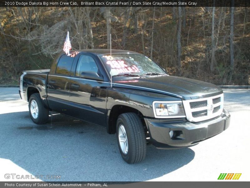Brilliant Black Crystal Pearl / Dark Slate Gray/Medium Slate Gray 2010 Dodge Dakota Big Horn Crew Cab