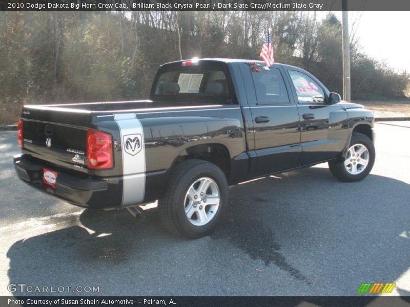 Brilliant Black Crystal Pearl / Dark Slate Gray/Medium Slate Gray 2010 Dodge Dakota Big Horn Crew Cab