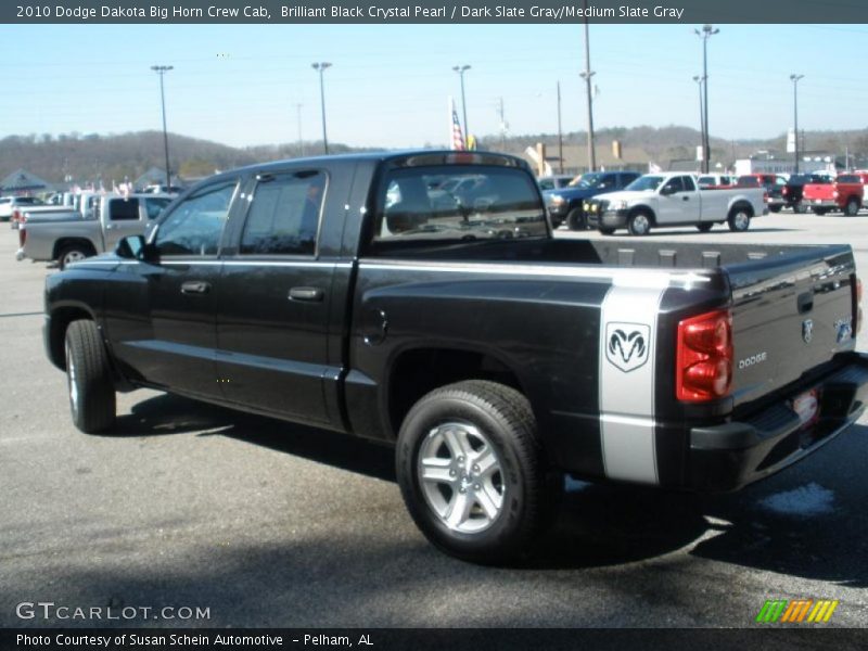 Brilliant Black Crystal Pearl / Dark Slate Gray/Medium Slate Gray 2010 Dodge Dakota Big Horn Crew Cab