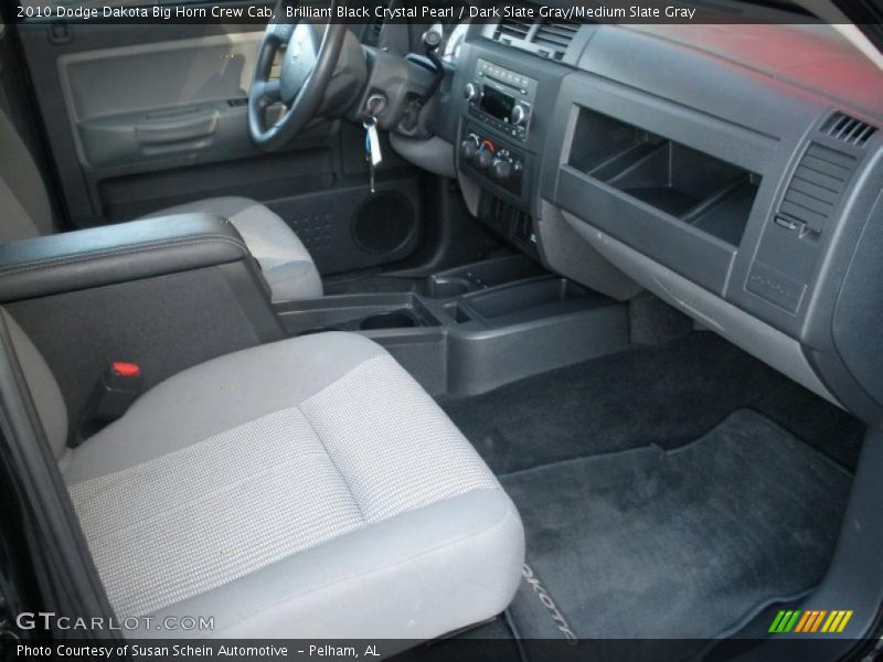 Brilliant Black Crystal Pearl / Dark Slate Gray/Medium Slate Gray 2010 Dodge Dakota Big Horn Crew Cab