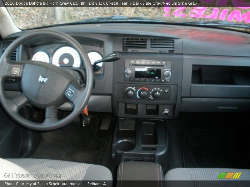 Brilliant Black Crystal Pearl / Dark Slate Gray/Medium Slate Gray 2010 Dodge Dakota Big Horn Crew Cab