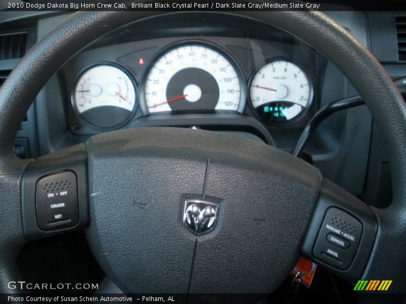 Brilliant Black Crystal Pearl / Dark Slate Gray/Medium Slate Gray 2010 Dodge Dakota Big Horn Crew Cab
