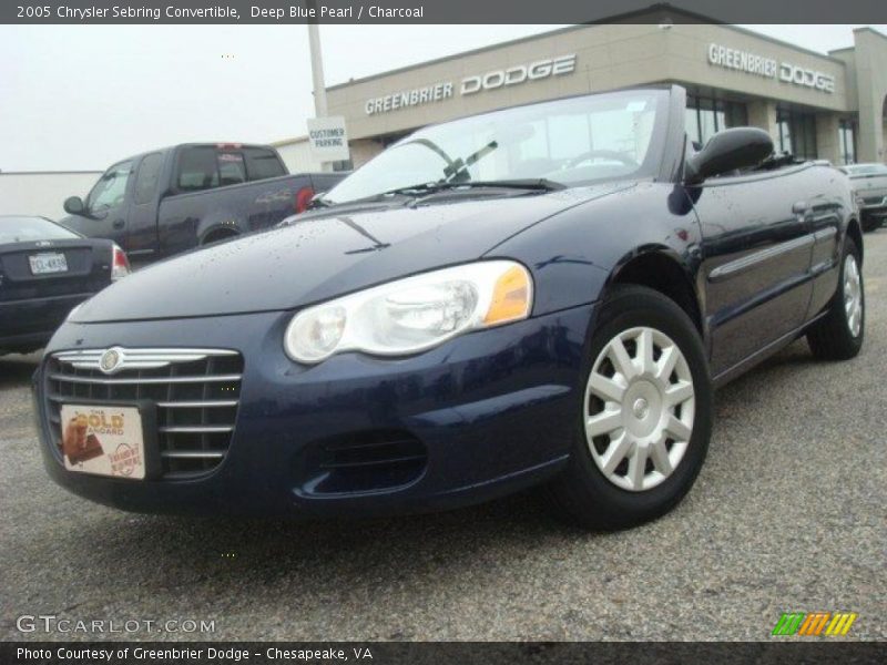Deep Blue Pearl / Charcoal 2005 Chrysler Sebring Convertible